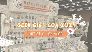 We sold out of hats  Geek Girl Con 2024  Artist Alley Vlog [upl. by Otrevlig]