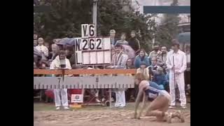 Womens long jump  Heike Drechsler GDR  744m WR 1985 [upl. by Fox]