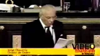 Discurso Completo de Jorge Olavarría en el Congreso 5 de Julio de 1999 [upl. by Colbert]