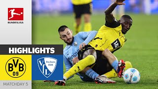 Guirassy Involved in THREE Goals  Borussia Dortmund  VfL Bochum 1848 42  Highlights  Matchday 5 [upl. by Kalli]