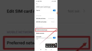 How to preferred Network setting on Redmi Note 10 and Xiaomi [upl. by Ymac98]