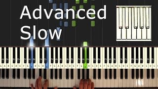 Yiruma  River Flows In You  SLOW  Piano Tutorial Easy  How to Play synthesia [upl. by Ayekahs742]