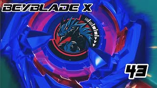 Beyblade X Episode 43  CobaltDrake vs ShinobiKnife Chrome Ryugu vs Queen Manju Full Battle HD [upl. by Wachter]