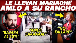 PASO DE NOCHE NI LOS TUBAZOS PUDIERON ¡GANA ROSARIO LLEVAN MARIACHI A SU RANCHO DE AMLO [upl. by Casia375]