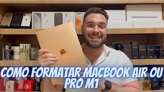 COMO FORMATAR MACBOOK AIR OU PRO COM CHIP M1 [upl. by Atcele]