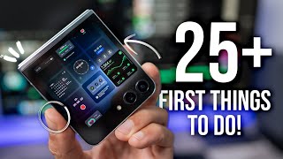 Galaxy Z Flip 5  First 25 Things To Do  Tips amp Tricks [upl. by Aiahc]