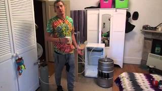 How to make a DIY Kegerator  Beer fridge Mini bar Keg Tap Co2 [upl. by Anaz]