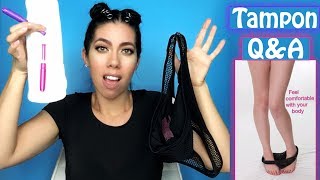 Tampon Q amp A I Tampons for beginners I Tampon 101 [upl. by Danelle823]