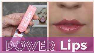 Batom que aumenta os lábios Power Lips da Vizzela resenhandocomgabi [upl. by Anaehs]