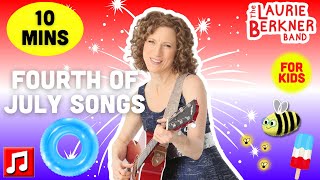 10 mins  4th of July Songs  quotFireworks” amp more by Laurie Berkner [upl. by Melvin]