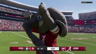 Georgia vs Alabama NCAA 25 [upl. by Nilyaj]