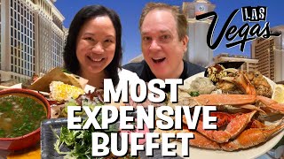 We Ate at the Most EXPENSIVE Buffet in Las Vegas Bacchanal Buffet Caesars Palace Is It Worth It [upl. by Addi]