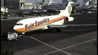 Sun Country Airlines quotSuper 27quot Pushback at LAX [upl. by Aehr]