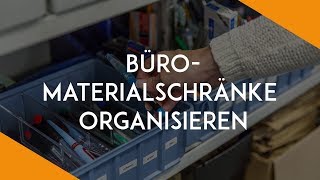 Gemeinsam genutzte Büromaterialschränke organisieren  BüroKaizen [upl. by Cyb865]