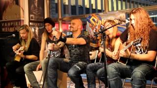 Sabaton live Acoustic at Bengans Stockholm  Entire Event [upl. by Cirenoj]