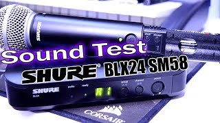 Shure BLX24SM58 Wireless Sound Test IS IT GOOD My Thoughts [upl. by Otanod]