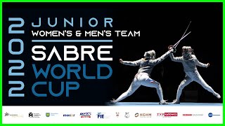 Sabre World Cup Sosnowiec 2022  Junior Womens amp Mens Team  Piste Green 3 [upl. by Vine]