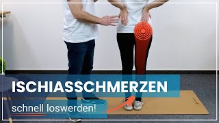 Ischias Übungen ➡️ 4 Übungen gegen Ischiasschmerzen ✅ Soforthilfe [upl. by Yreva69]