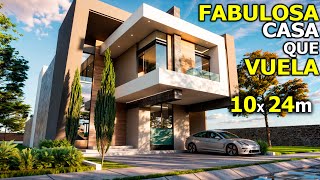 CASA con IMPACTANTE VOLADIZO I 10m I 4 Habitaciones [upl. by Anjela544]