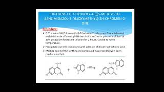 “SYNTHESIS OF NOVEL COUMARIN DERIVATIVES BY USING GREEN CATALYST” [upl. by Cesaro]