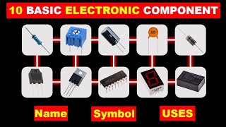 10 Basic Electronics Components and their functions TheElectricalGuy [upl. by Randi]