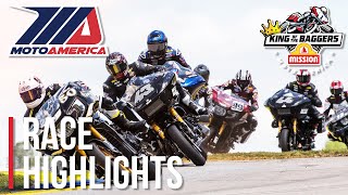 MotoAmerica Mission King of the Baggers Race Highlights at Road Atlanta 2022 [upl. by Zasuwa]