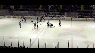 Logan Heroux vs Ben Zimmerman Hockey Fight 031122 [upl. by Yentruok286]