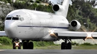 Boeing 727 Loud amp Powerfull Takeoff at Princess Juliana International Airport [upl. by Burtis556]