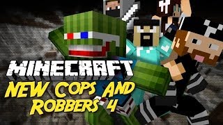 Minecraft NEW Cops and Robbers 4 w Friends [upl. by Drapehs590]