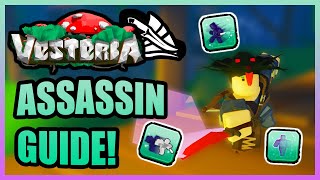 Vesteria  NEW Assassin Guide Overview StatsSkills and Equipment [upl. by Irwin]