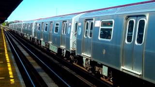 BMT Canarsie Line Manhattanbound R143 L TrainSutter Avenue [upl. by Aimas440]