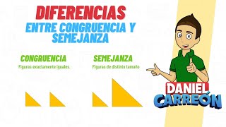 DIFERENCIA ENTRE CONGRUENCIA Y SEMEJANZA Super facil  Para principiantes [upl. by Lewie]