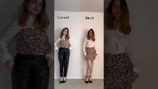 Corset or skirt 💕 ootd fashion style [upl. by Quintilla]