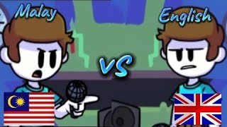 FNF Nonsense cutscenes Malay vs English Part 1 [upl. by Nitnert327]