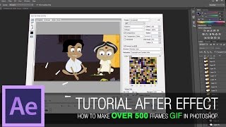 After Effects Tutorial  How to create over 500 frames GIF in photoshop  Animated GIF [upl. by Kilmarx]