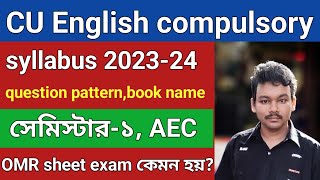 CU Semester 1 English compulsory syllabus 202324  AEC English Semester 1  Semester 1 AEC English [upl. by Syst]