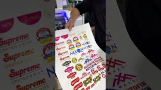 Crystal label hot stamping process dtfprinter DIY titanjet uvdtf [upl. by Naggem]