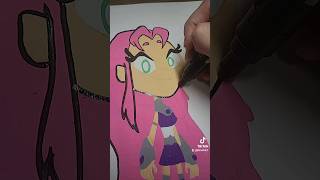 Follower Request  STARFIRE Starfire teentitans artwork drawing cartoon [upl. by Griswold]