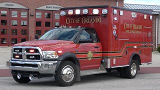 Ambulance responding to a call in Orlando [upl. by Rexfourd]