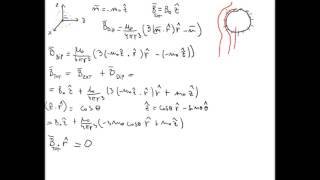 261 Electromagnetismo  Magnetostática  Dipolo magnético en campo magnético constante [upl. by Melbourne]