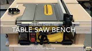 Table saw Bench for DeWalt DWE 7485 HD 1080p [upl. by Simone459]