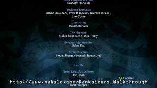 Darksiders Walkthrough  The Ending Credits [upl. by Marshal]