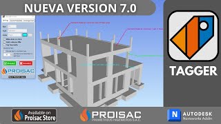 Tagger V700  Etiquetado Inteligente en Navisworks API Addins C [upl. by Llorre365]