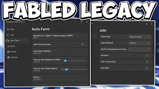 Fabled Legacy OP Script  Auto Farm Stats amp More  BYFRON BYPASS  PASTEBIN 2024 [upl. by Laing]