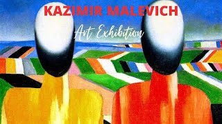 Kasimir Malevich Paintings with TITLES Retrospective Exhibition ✽ Ukrainian Abstract Artist [upl. by Ativak328]