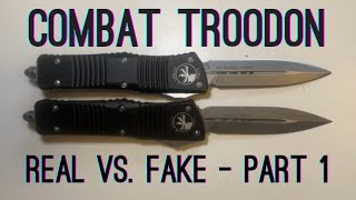 Microtech Combat Troodon 530 Real vs 45 HiFinder Clone Pt 1 [upl. by Tnelc]