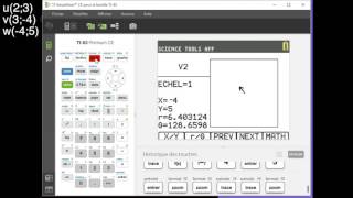 Tutorial TI83 Premium CE Vecteurs  calculs avec les coordonnées [upl. by Imefulo]