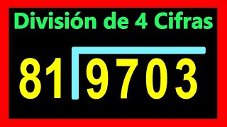 ✅👉Divisiones de 4 cifras adentro y 2 afuera [upl. by Akirret]