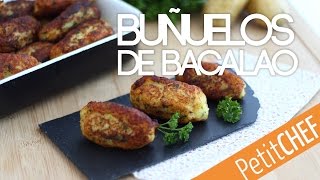 Buñuelos de bacalao portugueses fáciles  Petitchef [upl. by Areemas721]