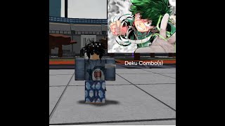 Test combo Heroes Battlegrounds Deku base [upl. by Llemart]